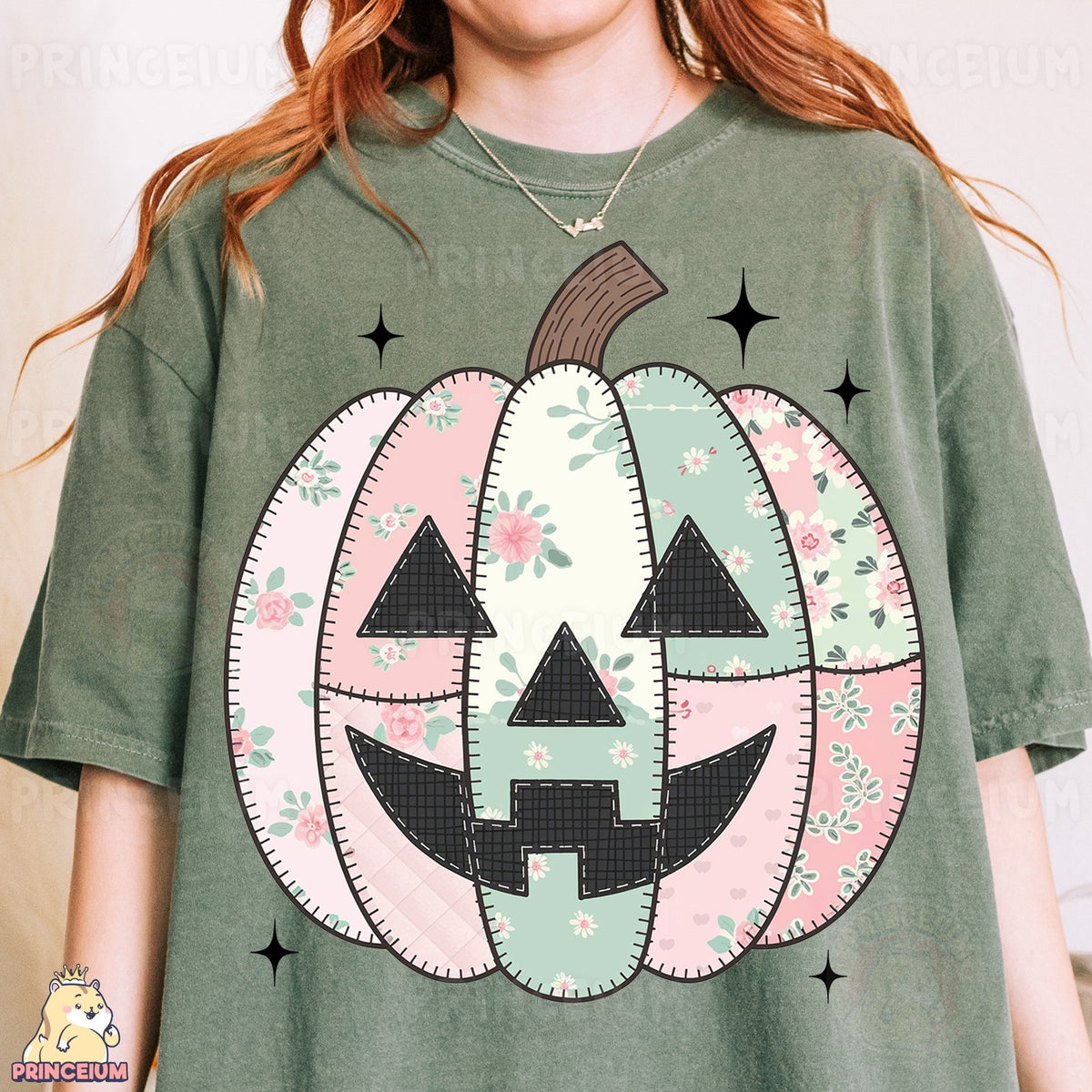 Floral Patchwork Pumpkin