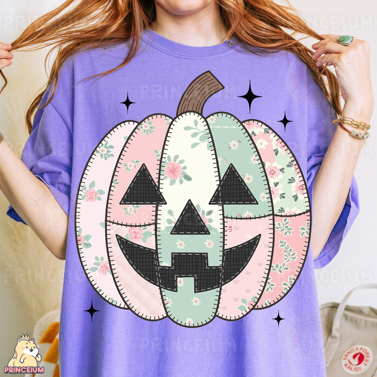 Floral Patchwork Pumpkin