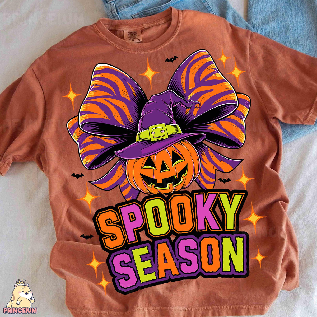 Spooky Season Witch Pumpkin Bow