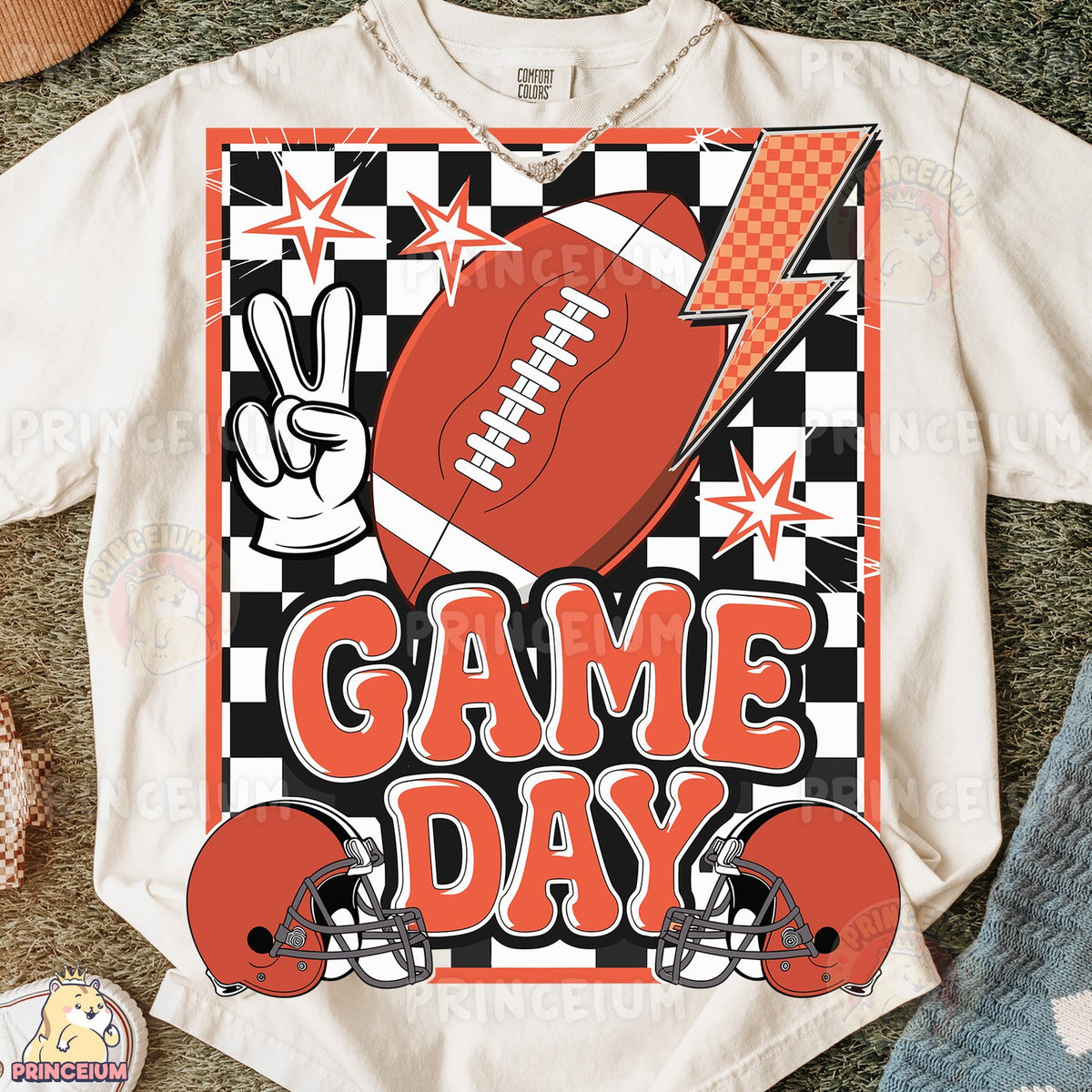 Checkered Game Day Football