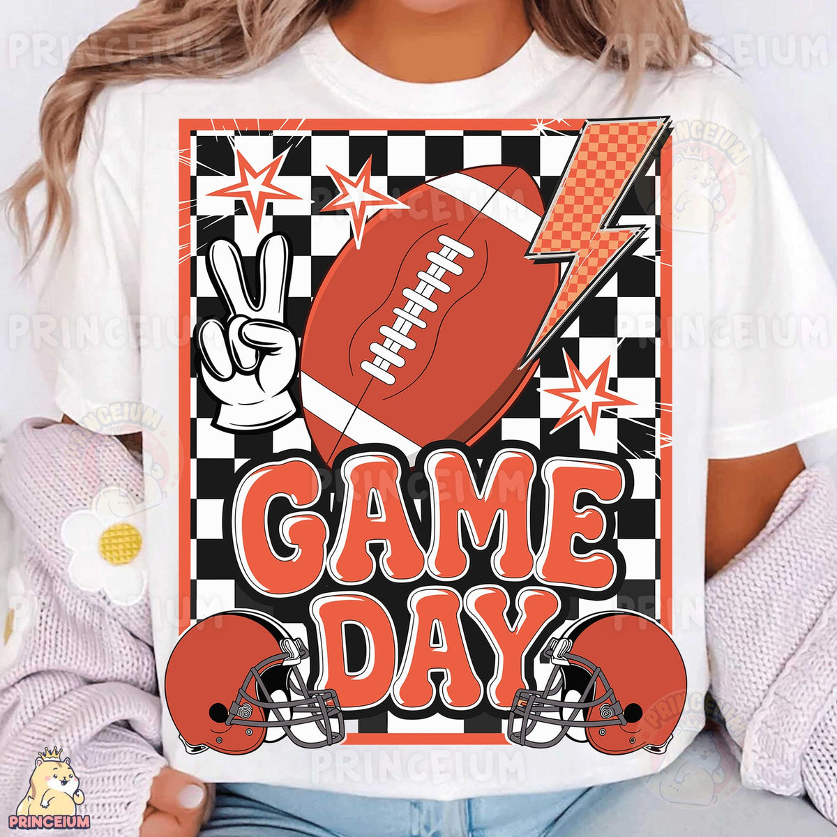 Checkered Game Day Football