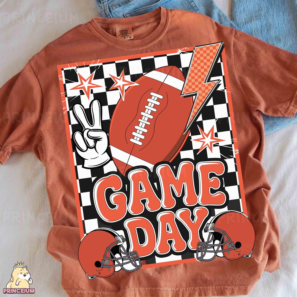Checkered Game Day Football