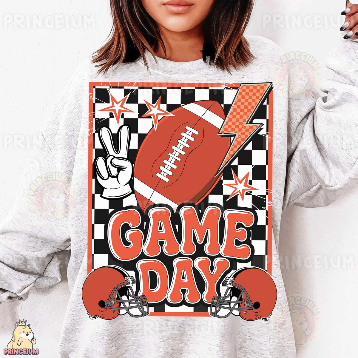 Checkered Game Day Football
