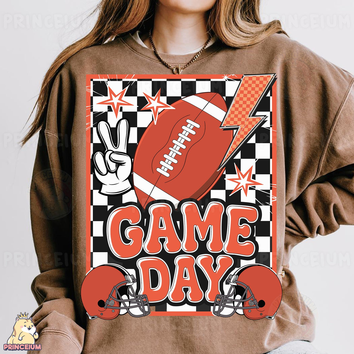 Checkered Game Day Football