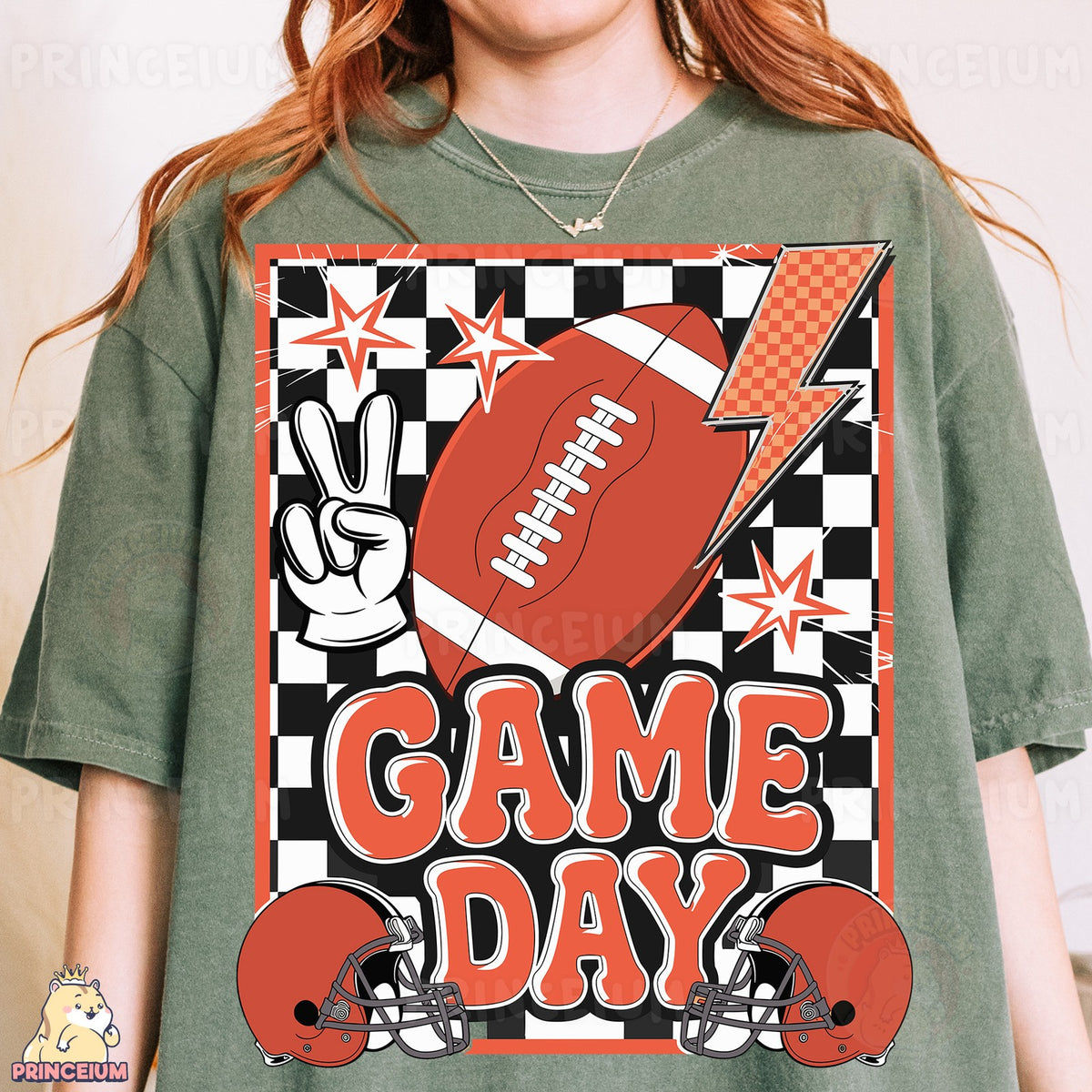 Checkered Game Day Football