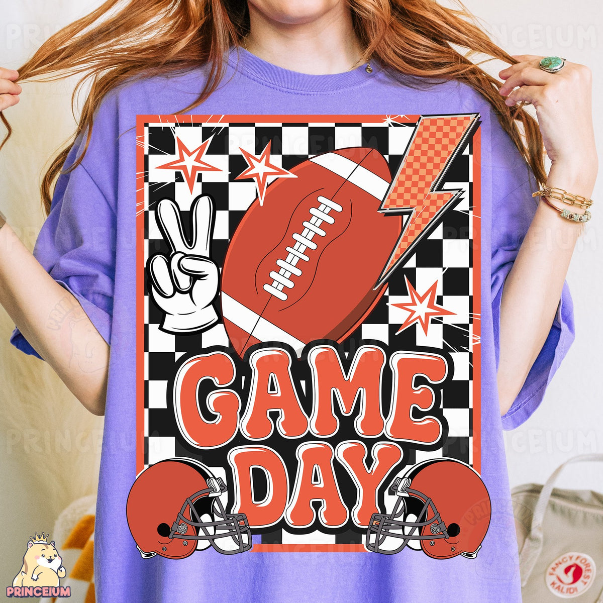 Checkered Game Day Football