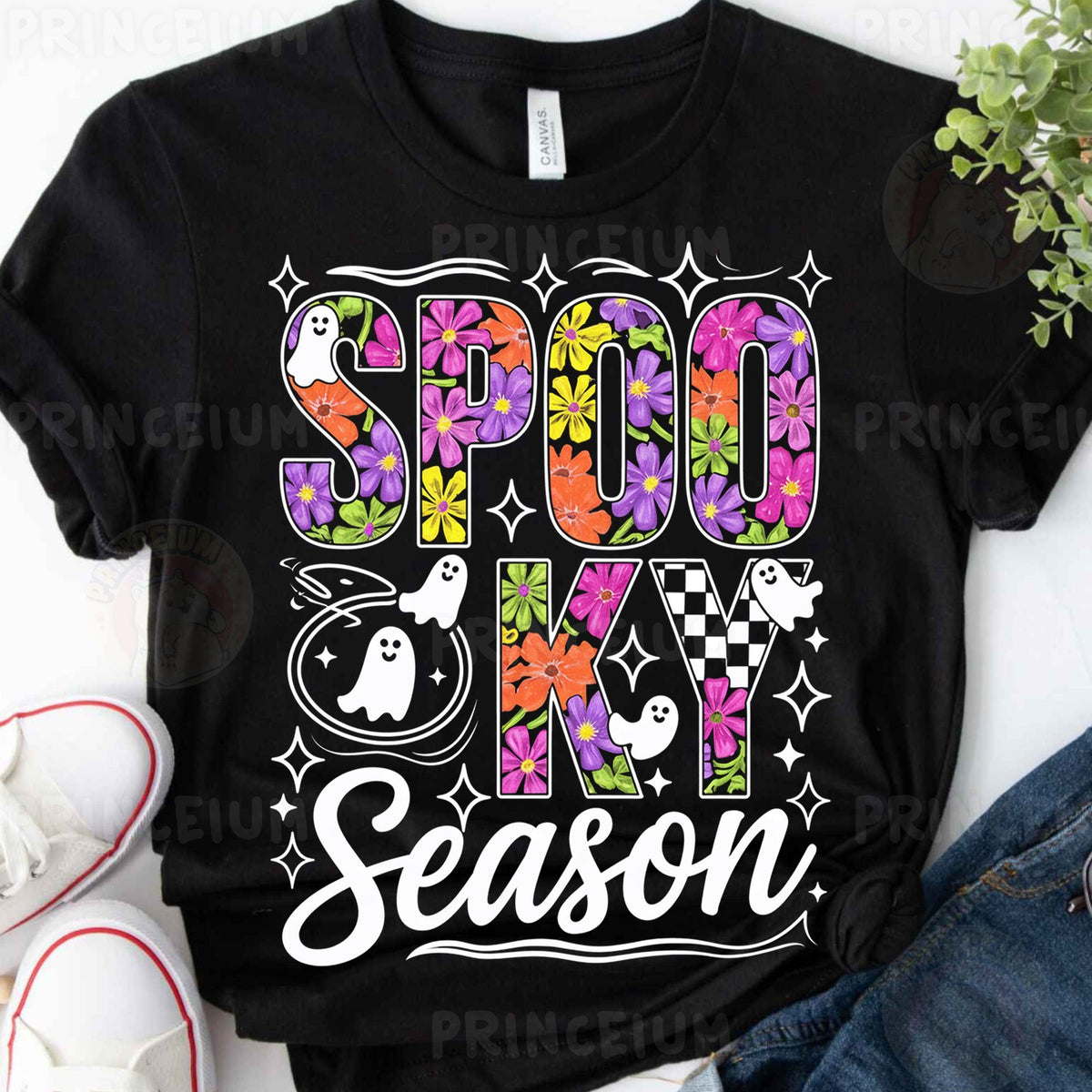 Spooky Season Floral Ghosts