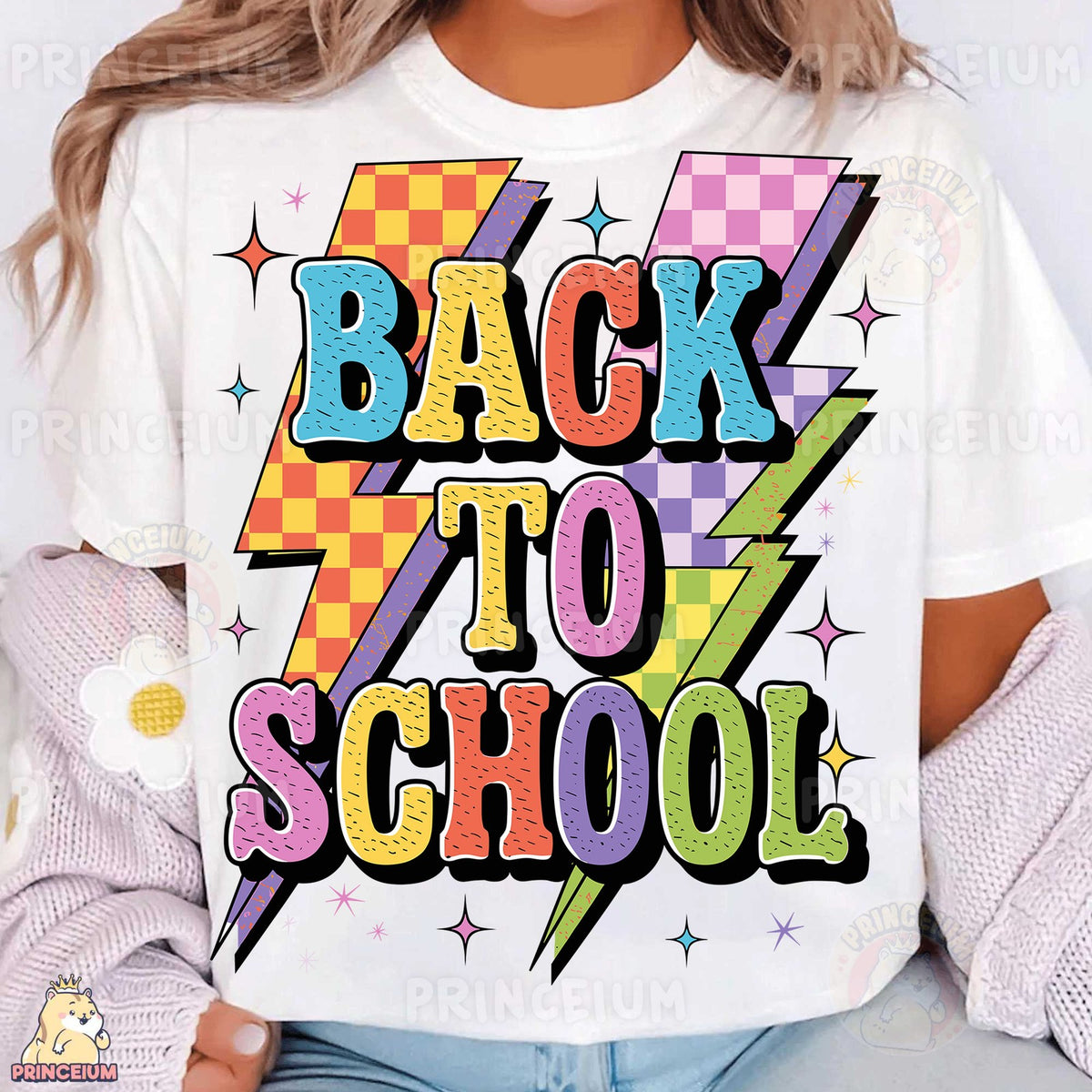 Retro Back to School Lightning Bolts