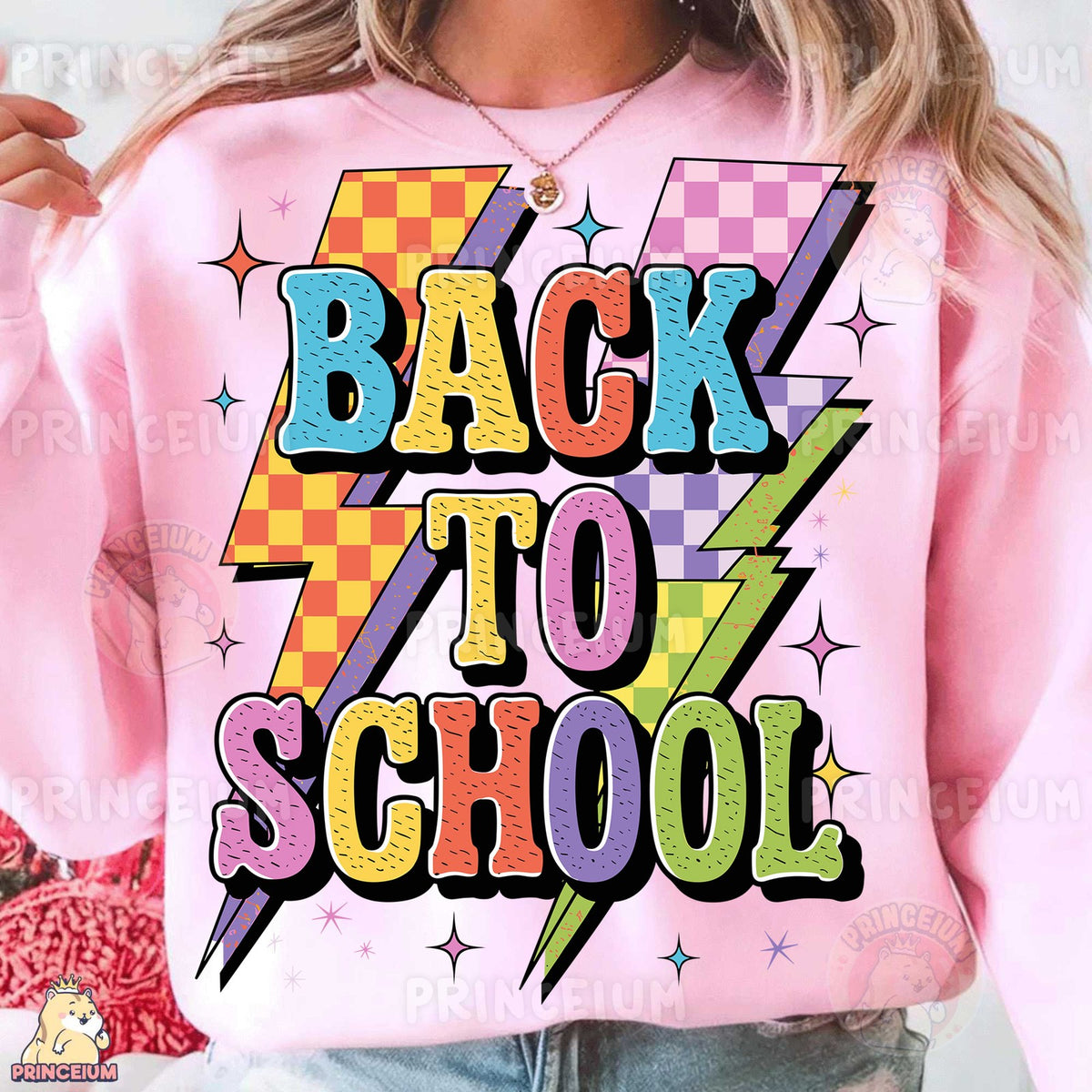 Retro Back to School Lightning Bolts