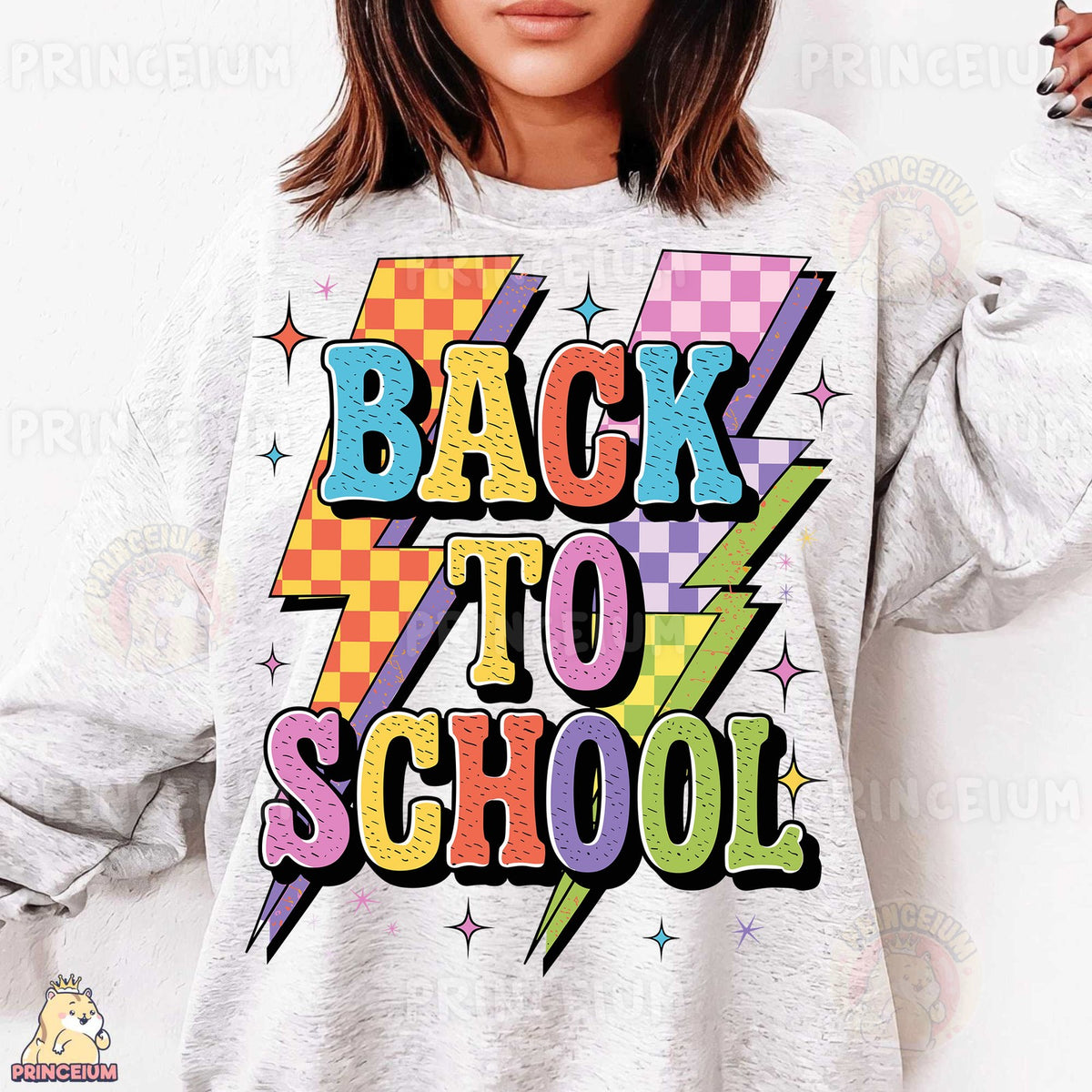 Retro Back to School Lightning Bolts
