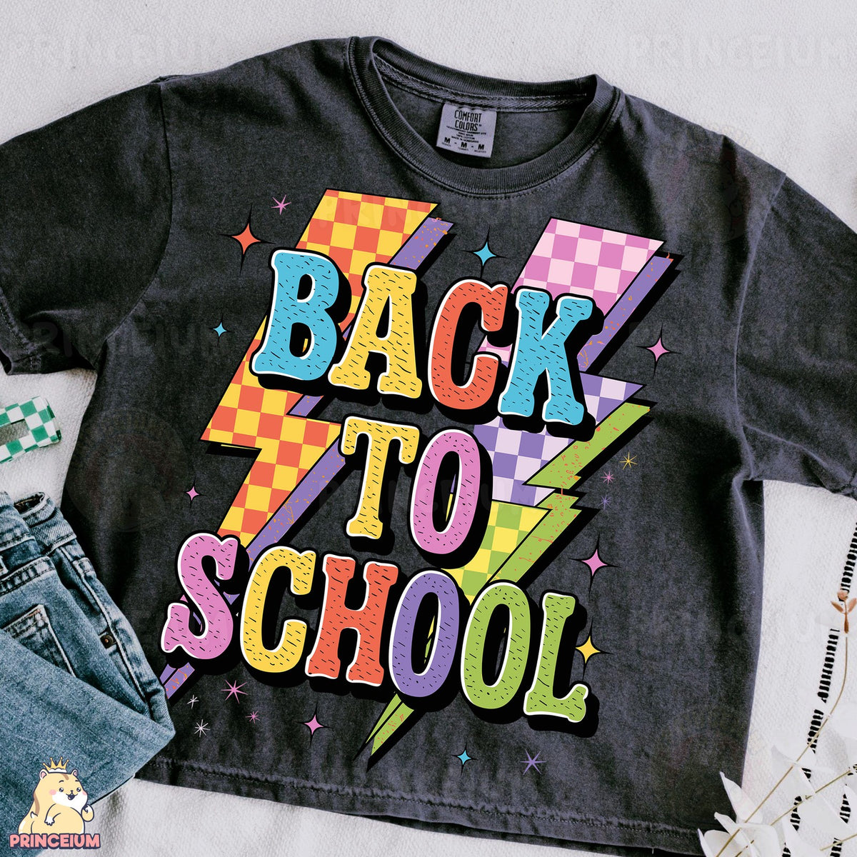 Retro Back to School Lightning Bolts