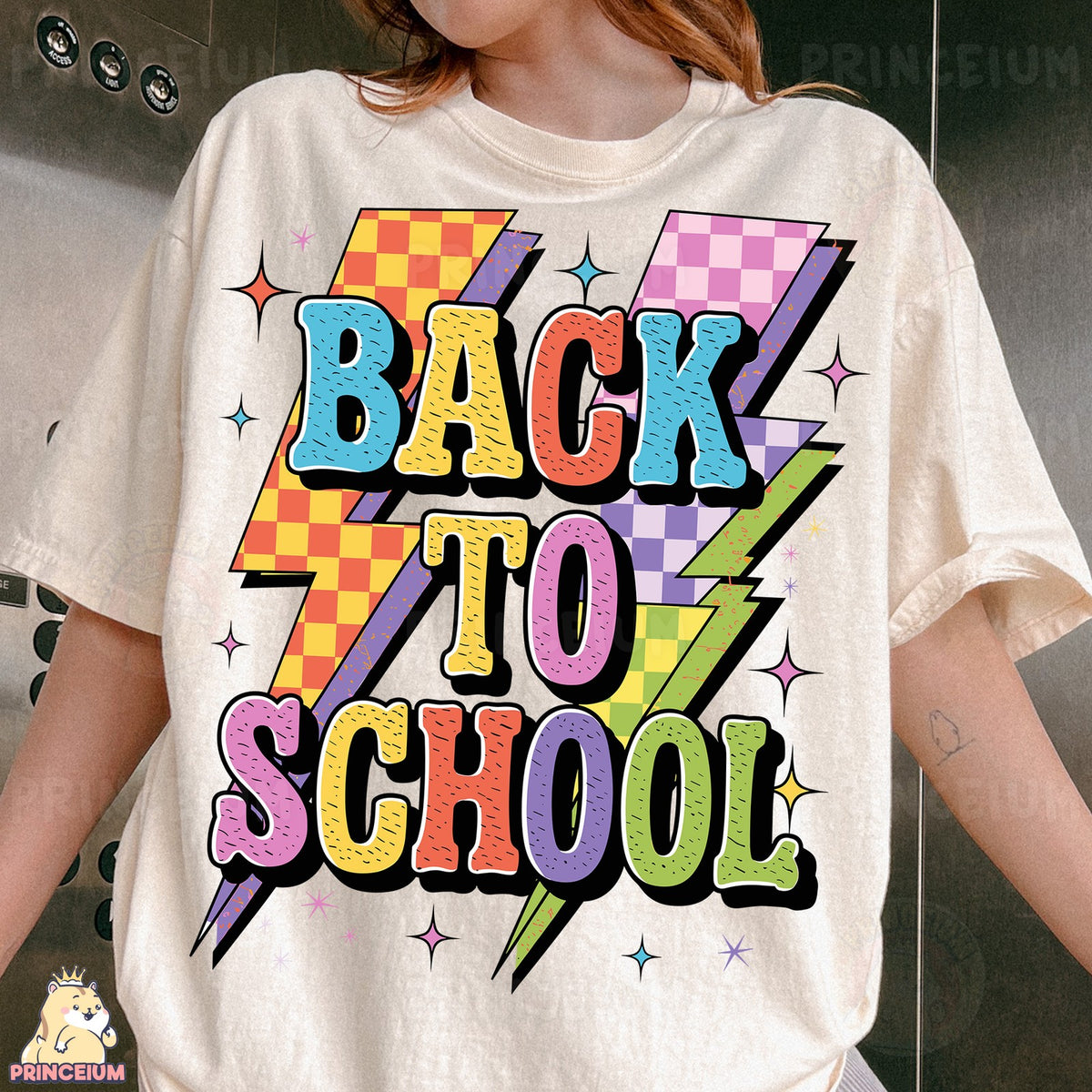 Retro Back to School Lightning Bolts