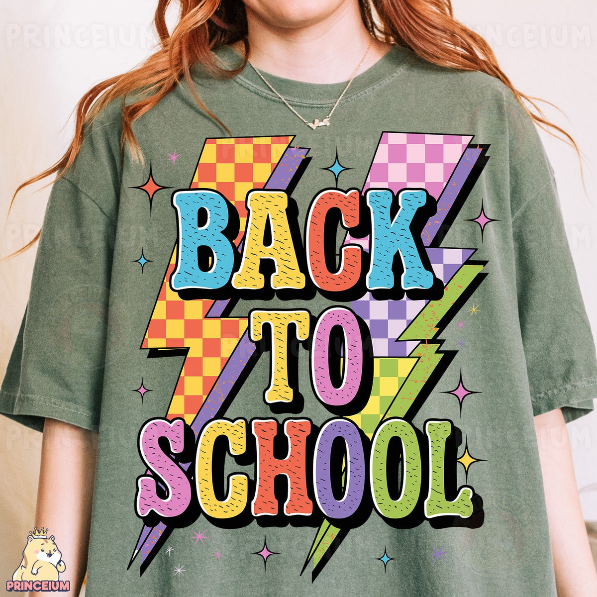Retro Back to School Lightning Bolts