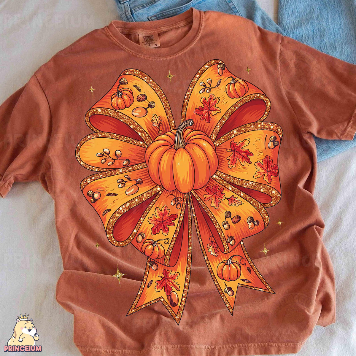 Fall Coquette Pumpkin Bow