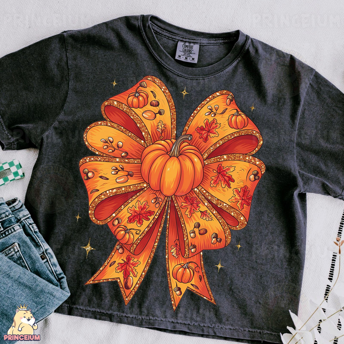 Fall Coquette Pumpkin Bow