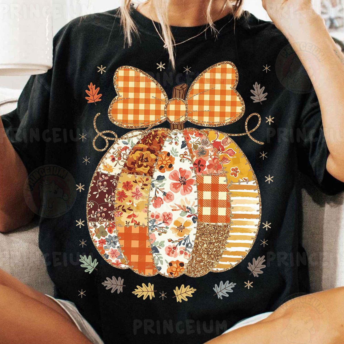 Coquette Patchwork Pumpkin