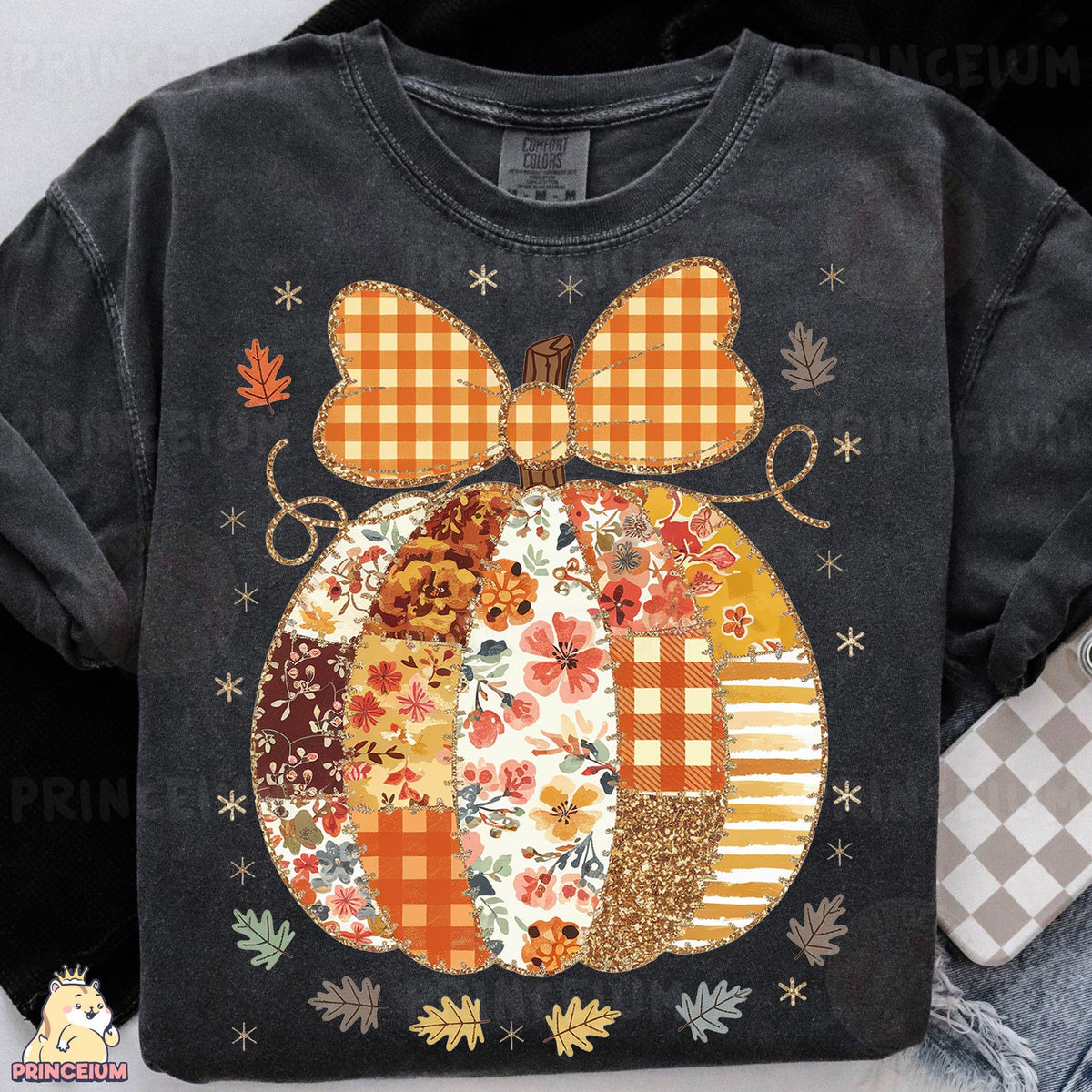 Coquette Patchwork Pumpkin