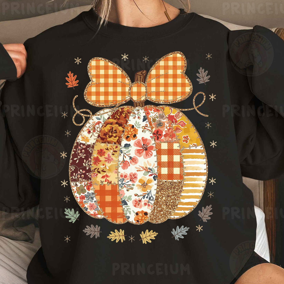 Coquette Patchwork Pumpkin