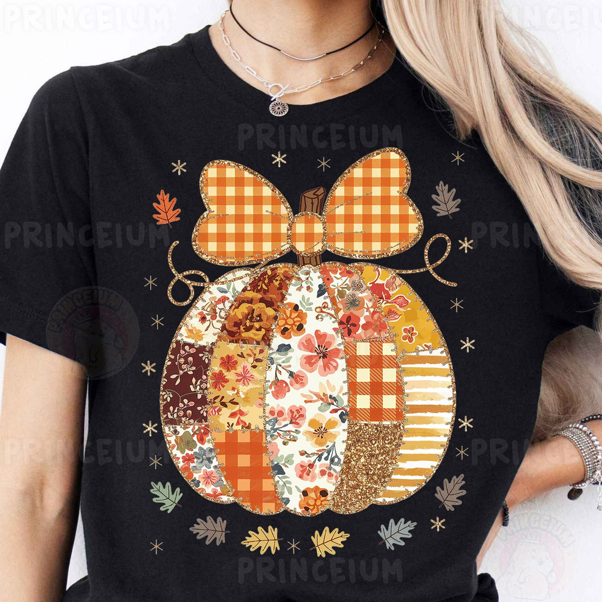 Coquette Patchwork Pumpkin