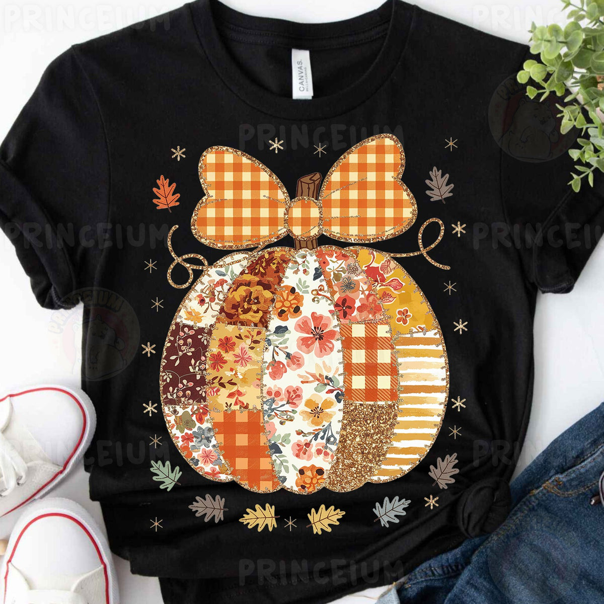 Coquette Patchwork Pumpkin