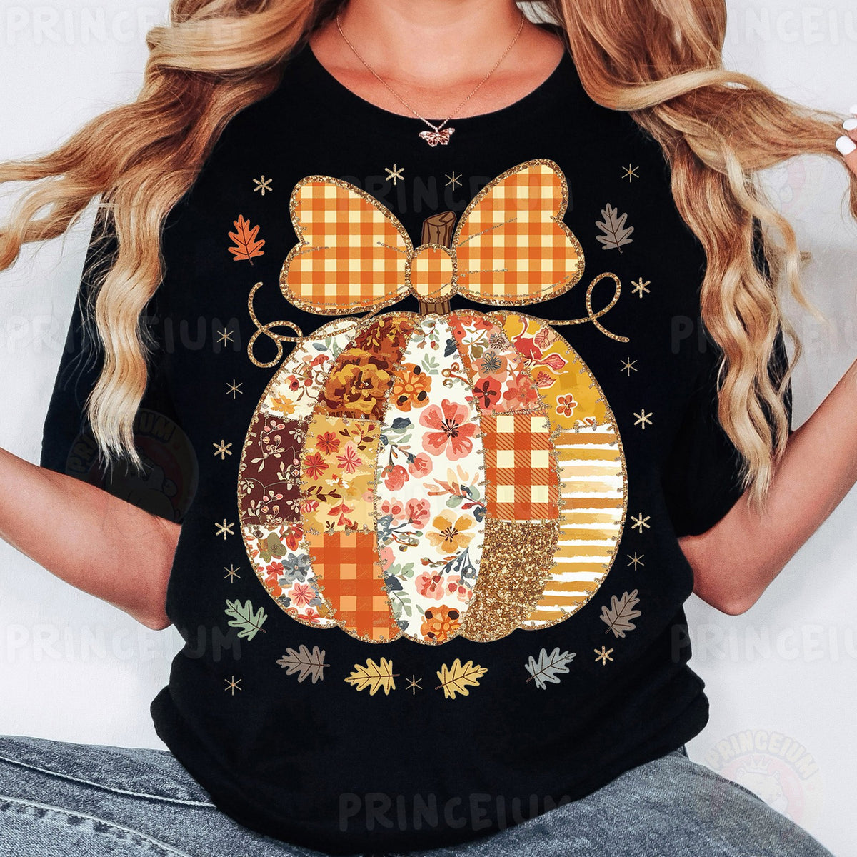 Coquette Patchwork Pumpkin