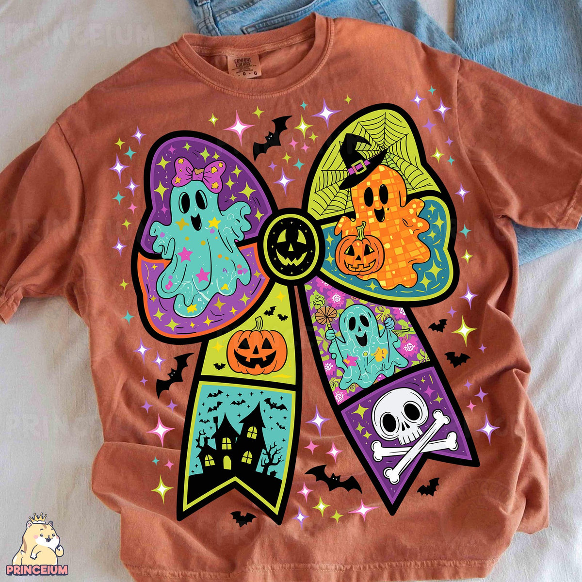 Coquette Halloween Ghost Bow