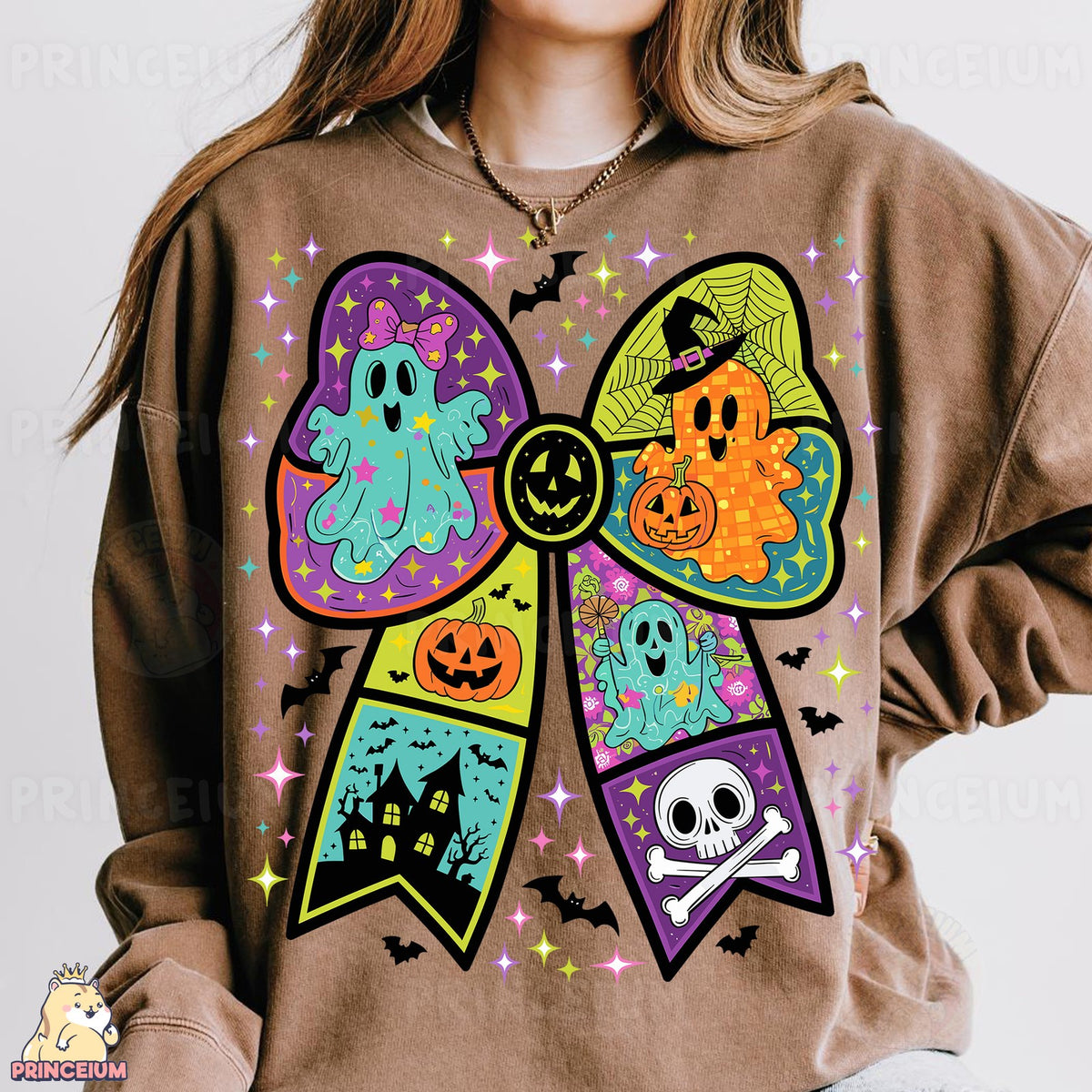 Coquette Halloween Ghost Bow