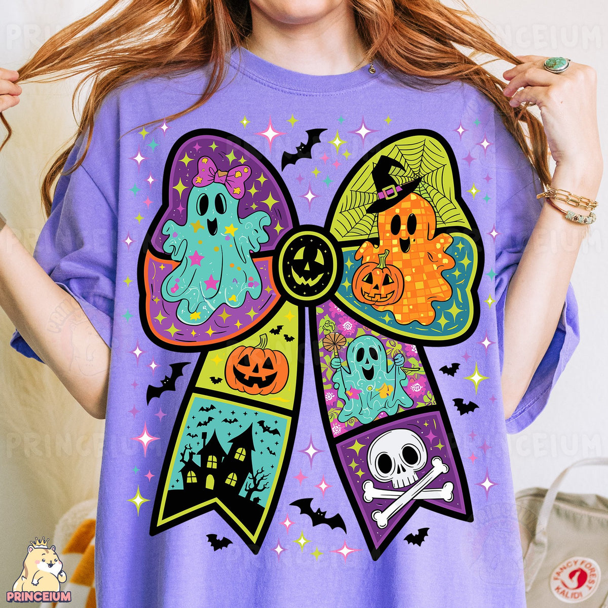 Coquette Halloween Ghost Bow