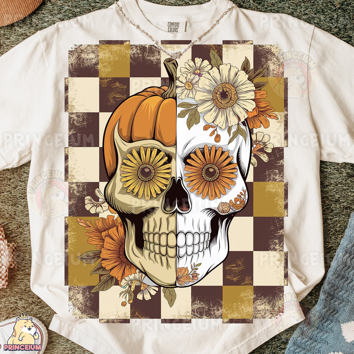 Harvest Pumpkin Sugar Skull