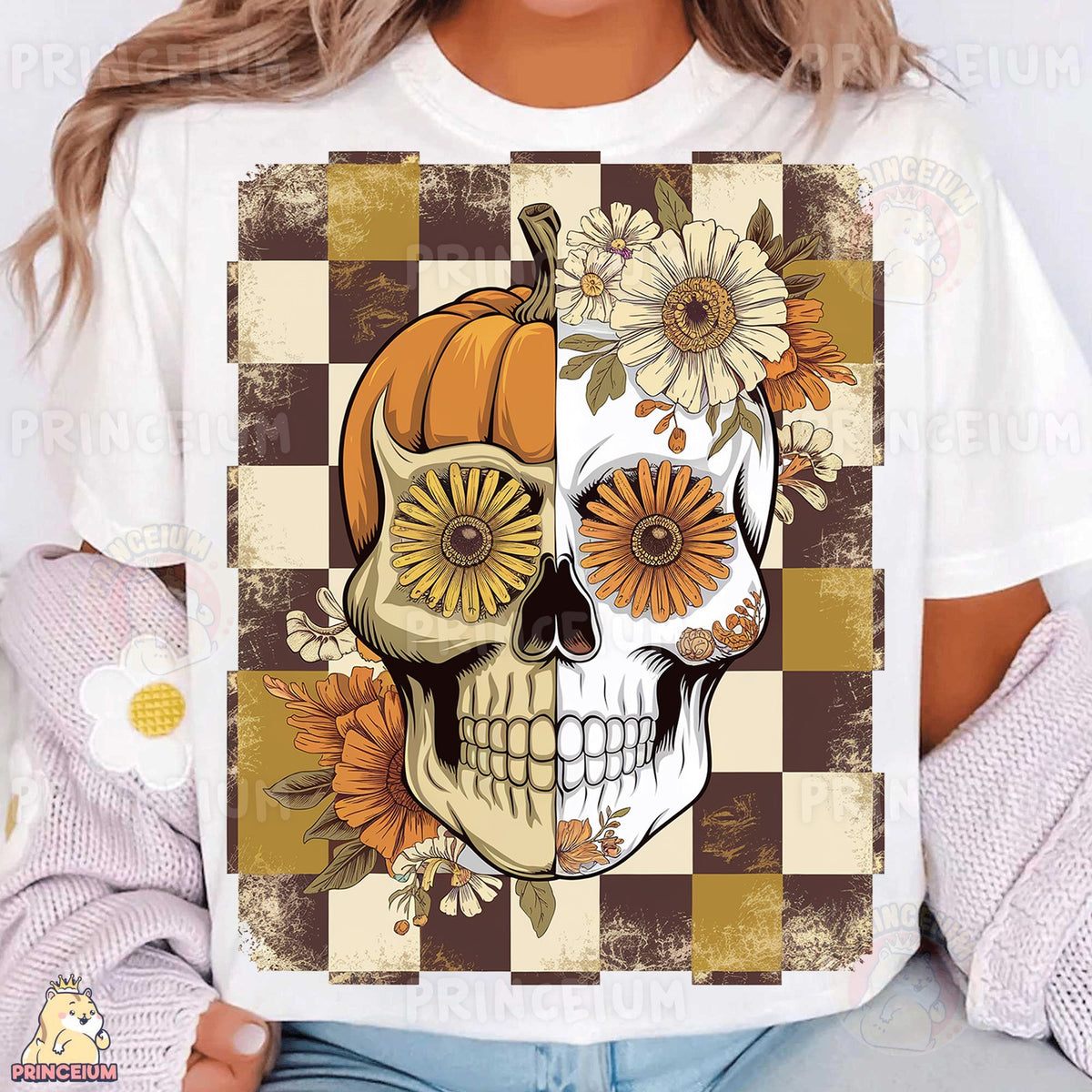 Harvest Pumpkin Sugar Skull