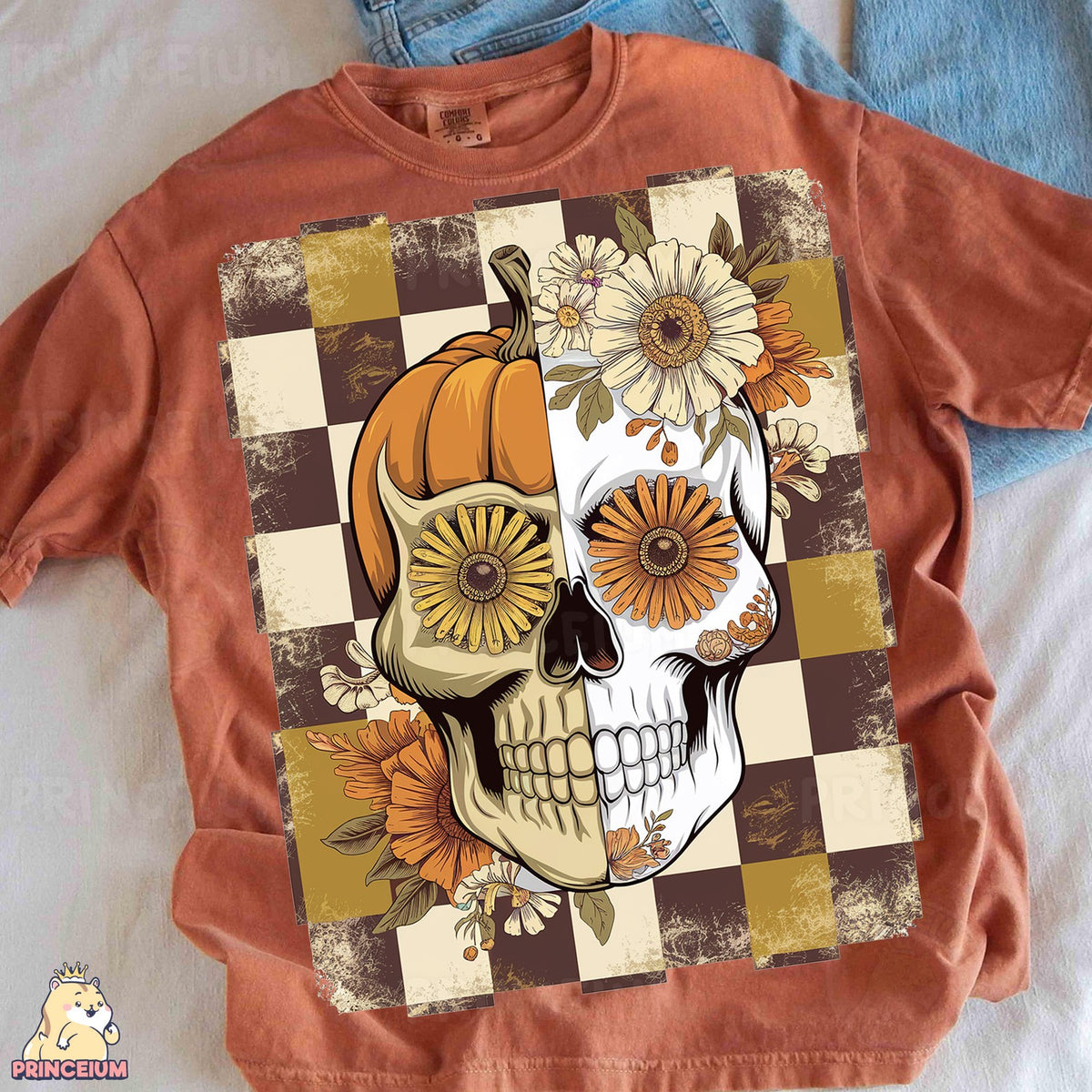 Harvest Pumpkin Sugar Skull