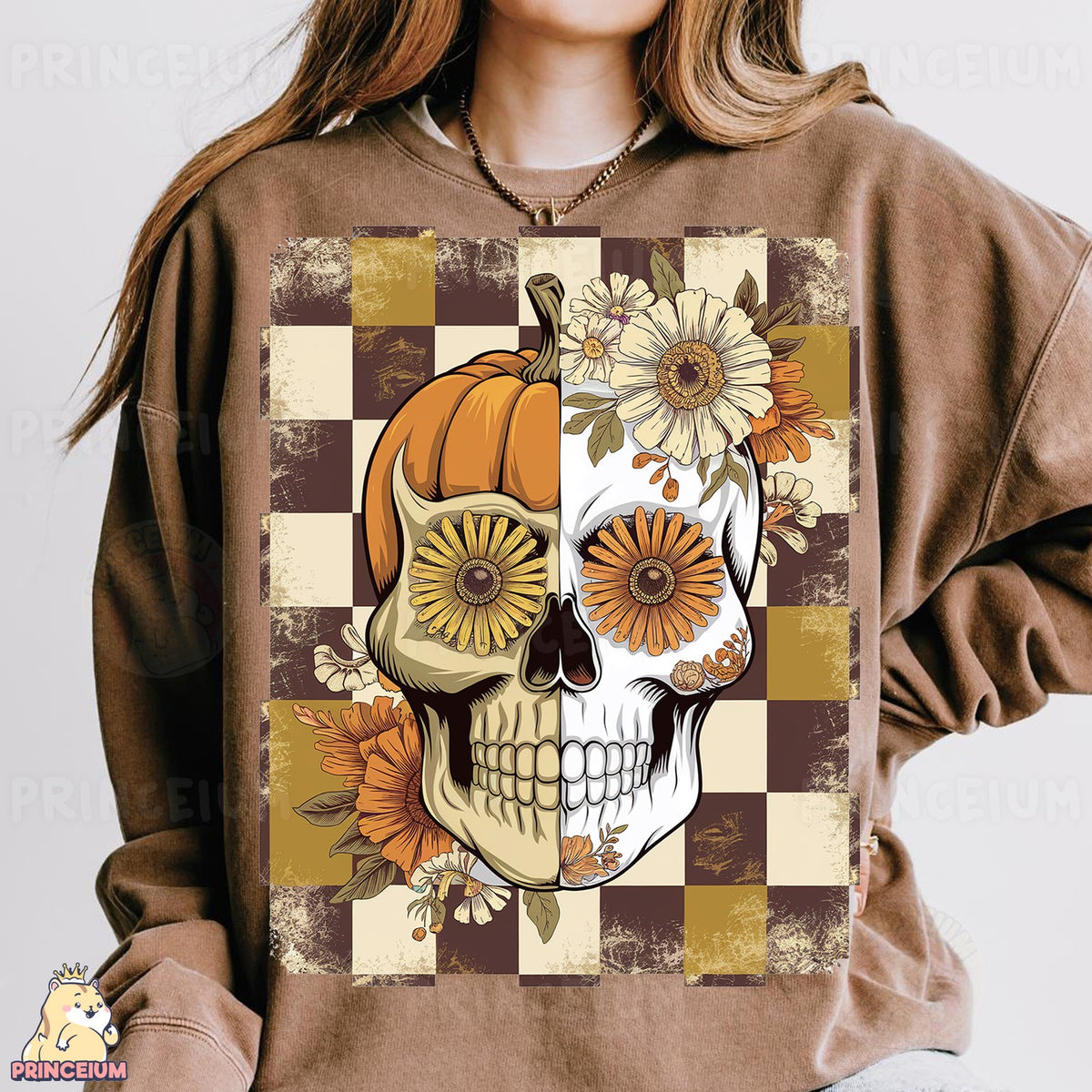 Harvest Pumpkin Sugar Skull