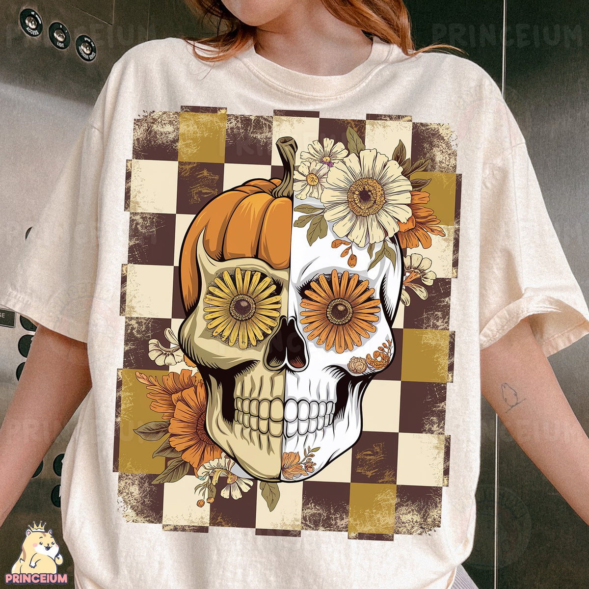 Harvest Pumpkin Sugar Skull