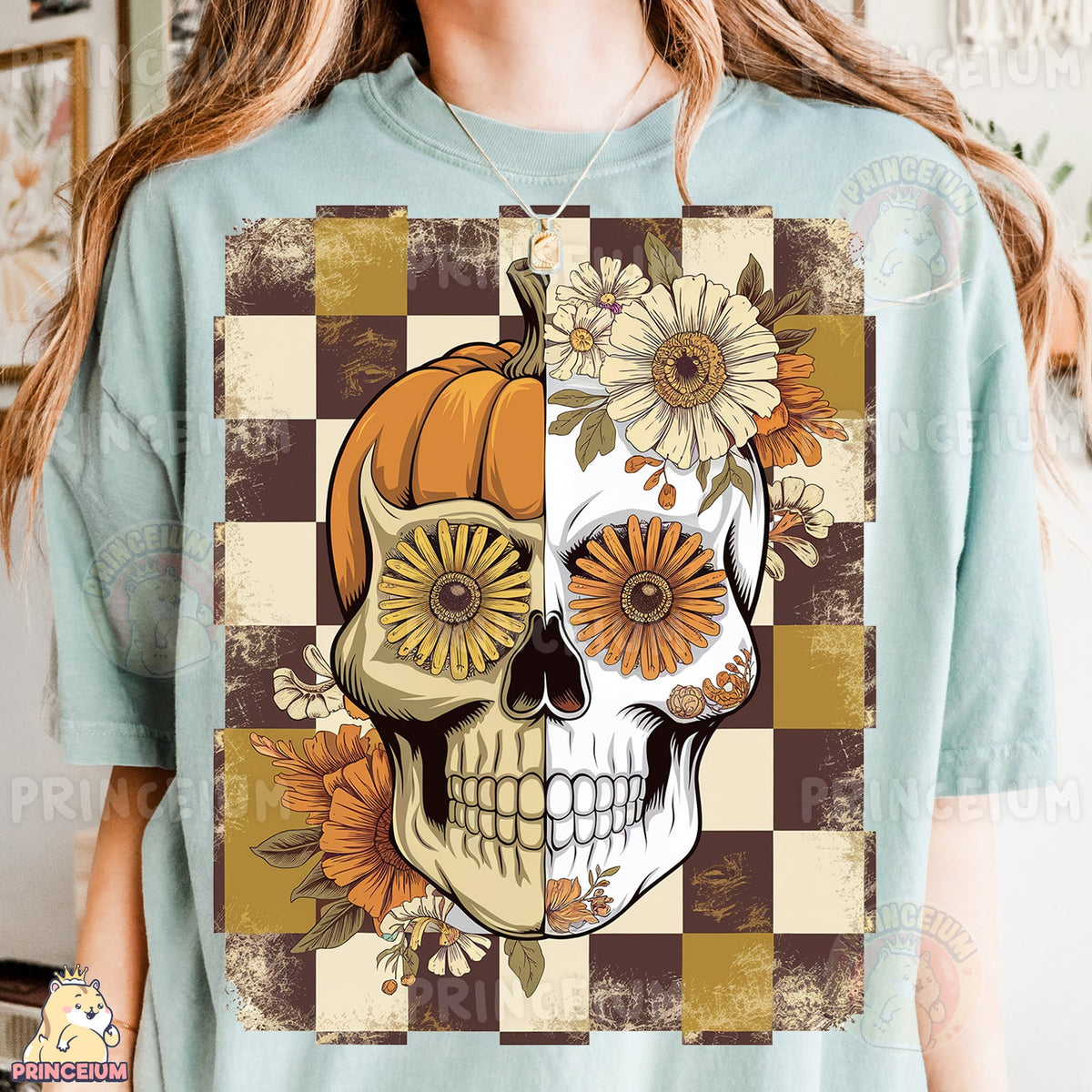 Harvest Pumpkin Sugar Skull