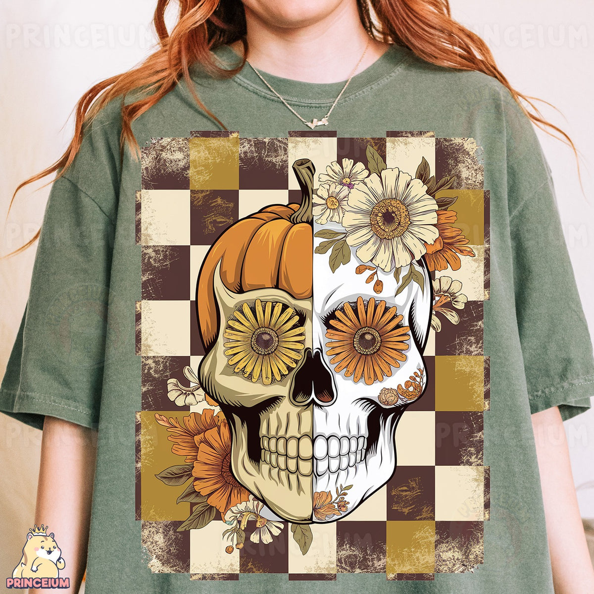 Harvest Pumpkin Sugar Skull