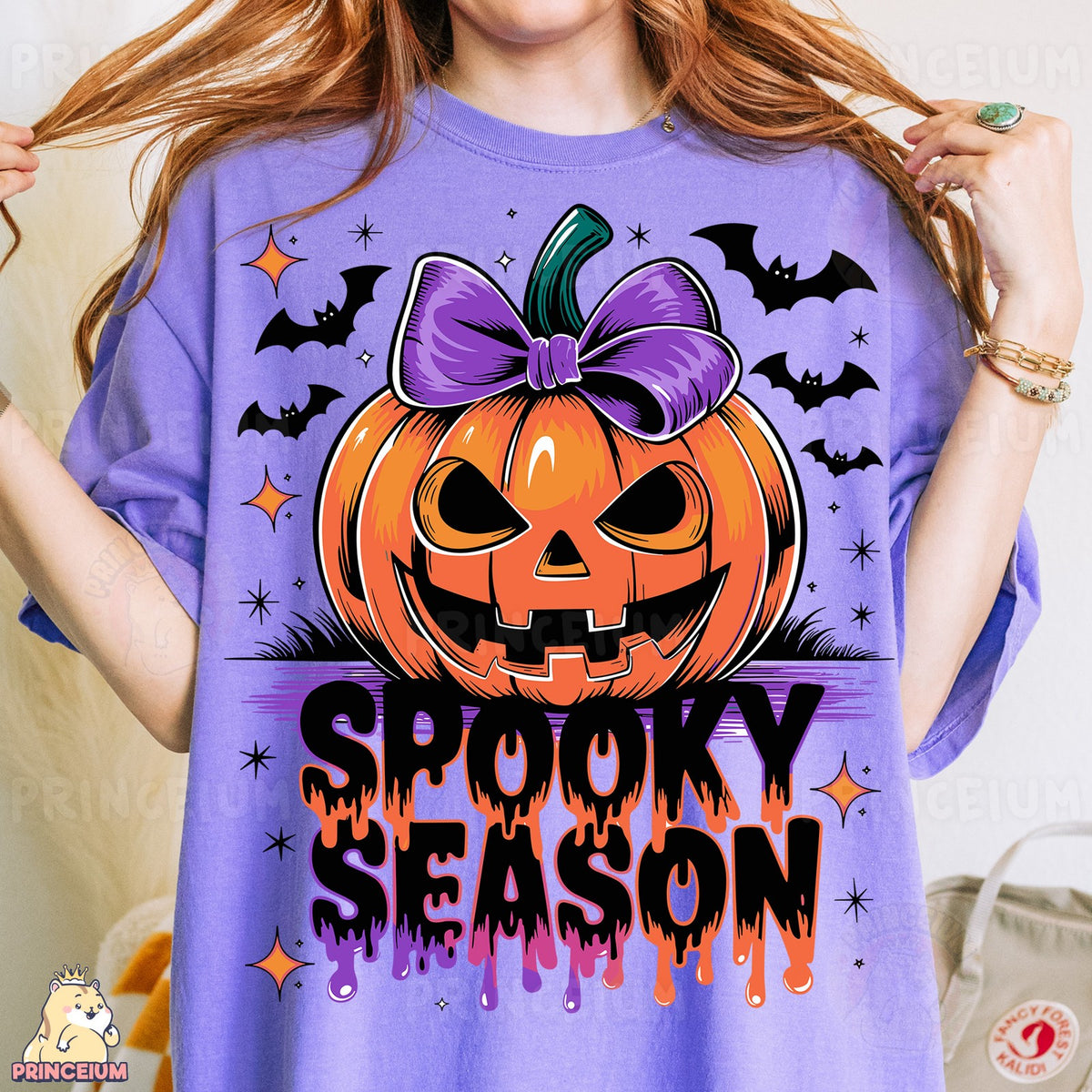 Spooky Season Pumpkin Bow