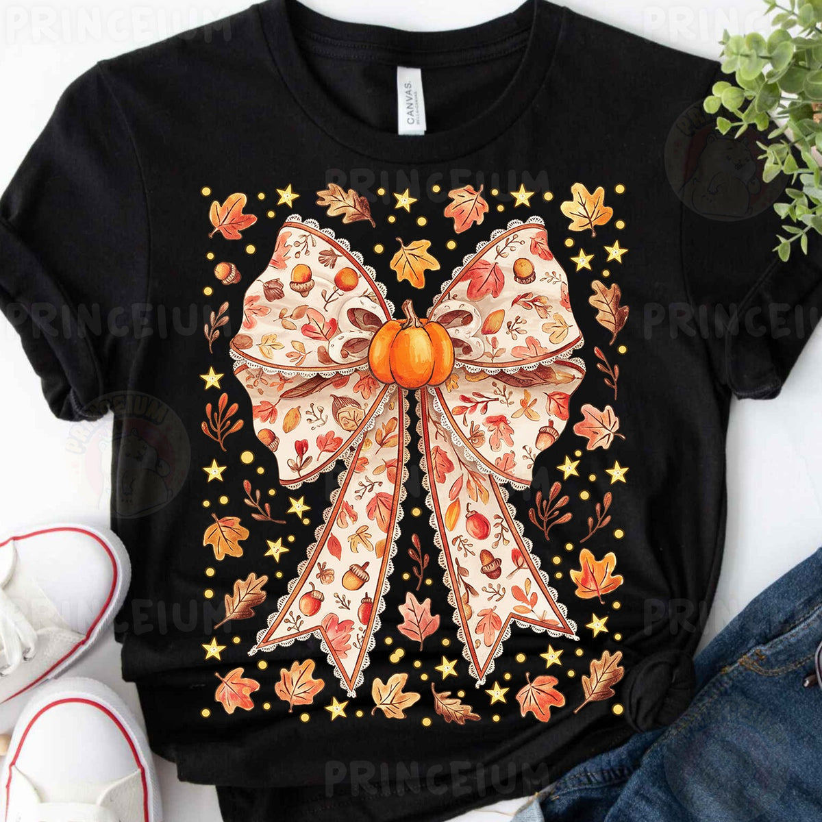 Retro Smiley Daisy Bow