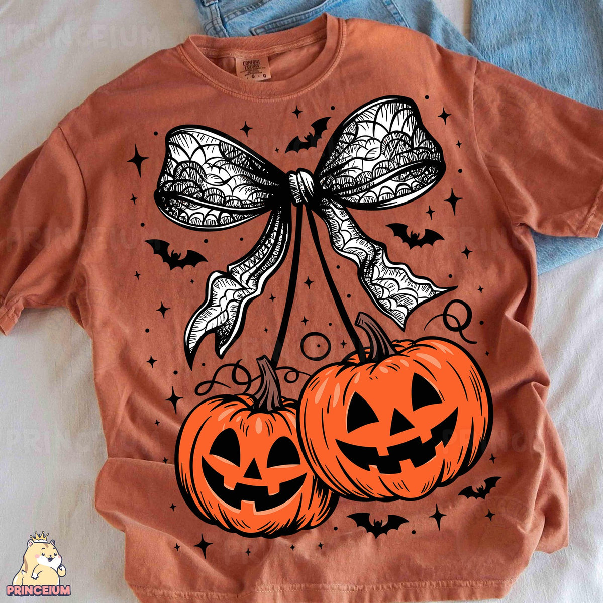 Coquette Jack-O-Lantern Bow
