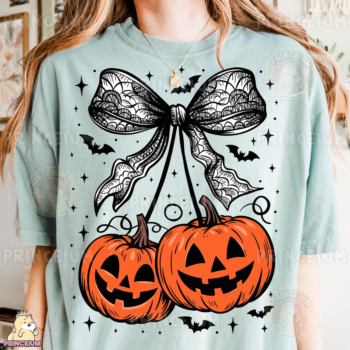 Coquette Jack-O-Lantern Bow