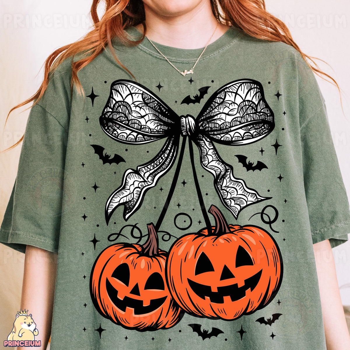 Coquette Jack-O-Lantern Bow