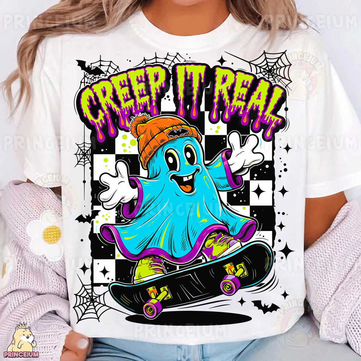 Creep It Real Skateboarding Ghost