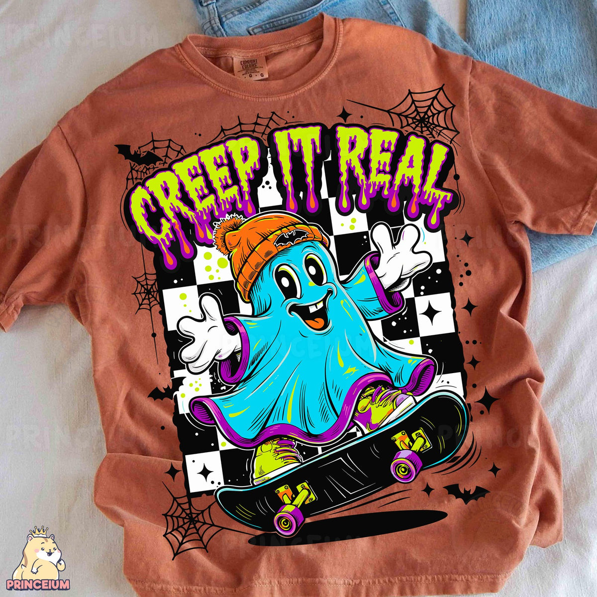 Creep It Real Skateboarding Ghost