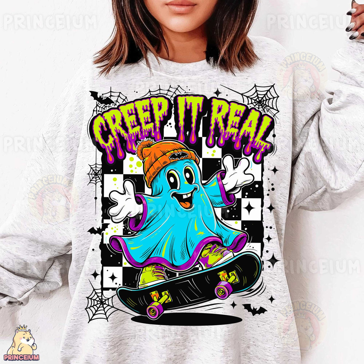 Creep It Real Skateboarding Ghost