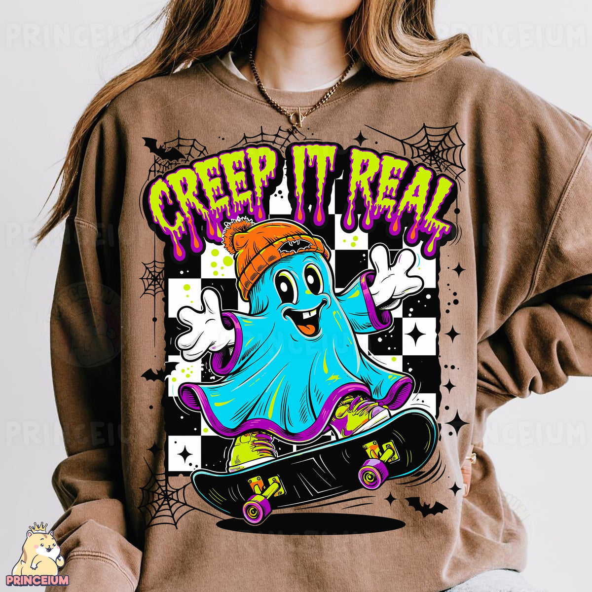 Creep It Real Skateboarding Ghost