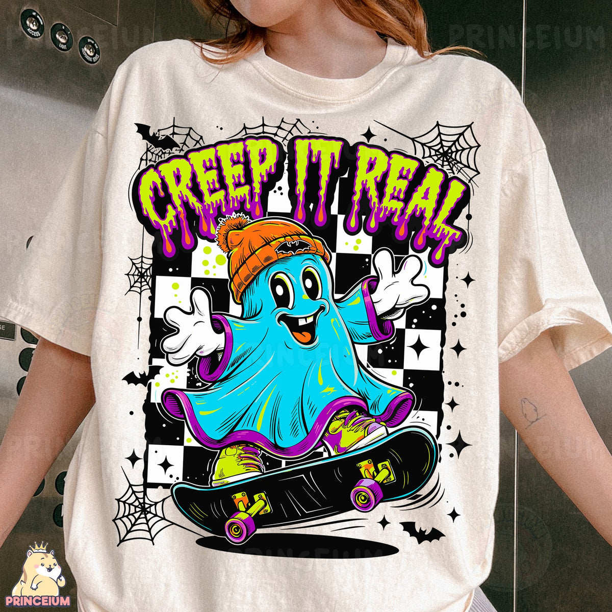 Creep It Real Skateboarding Ghost