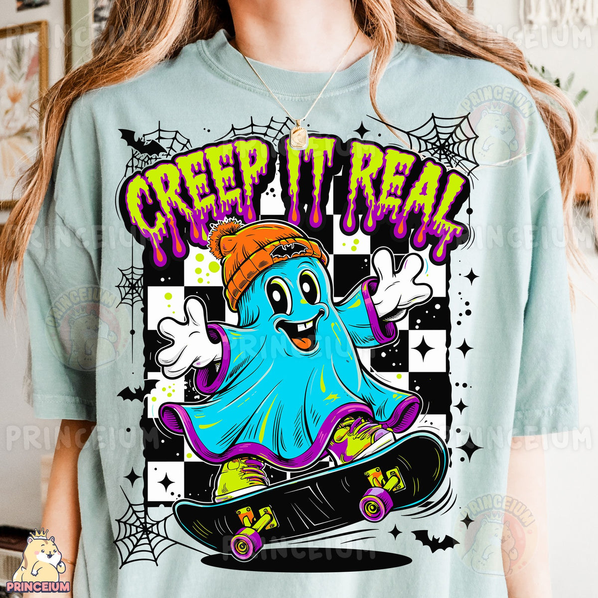 Creep It Real Skateboarding Ghost