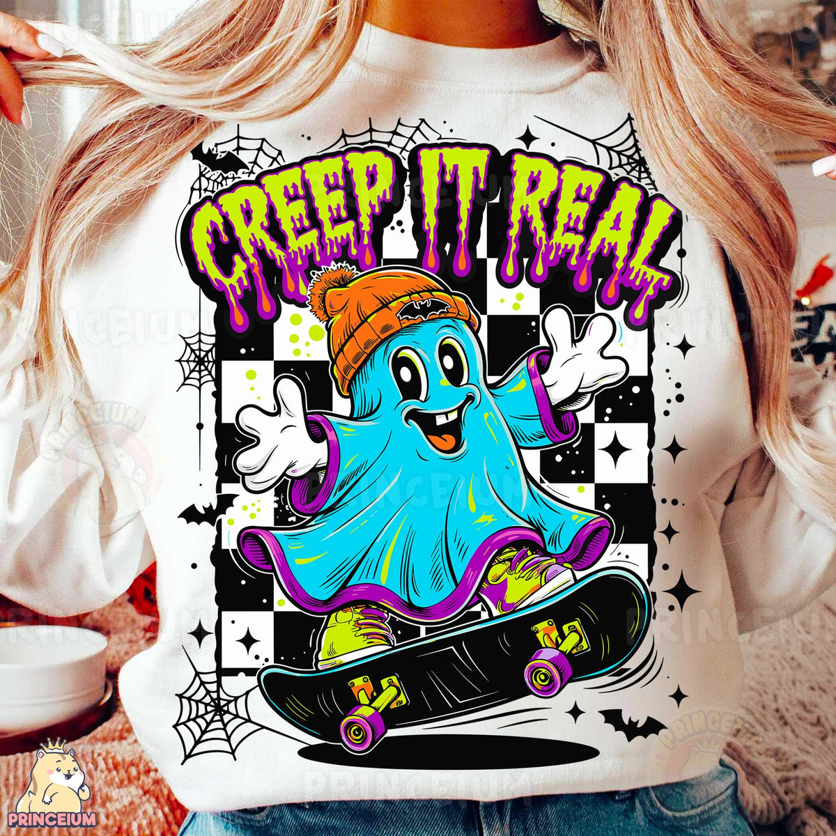 Creep It Real Skateboarding Ghost