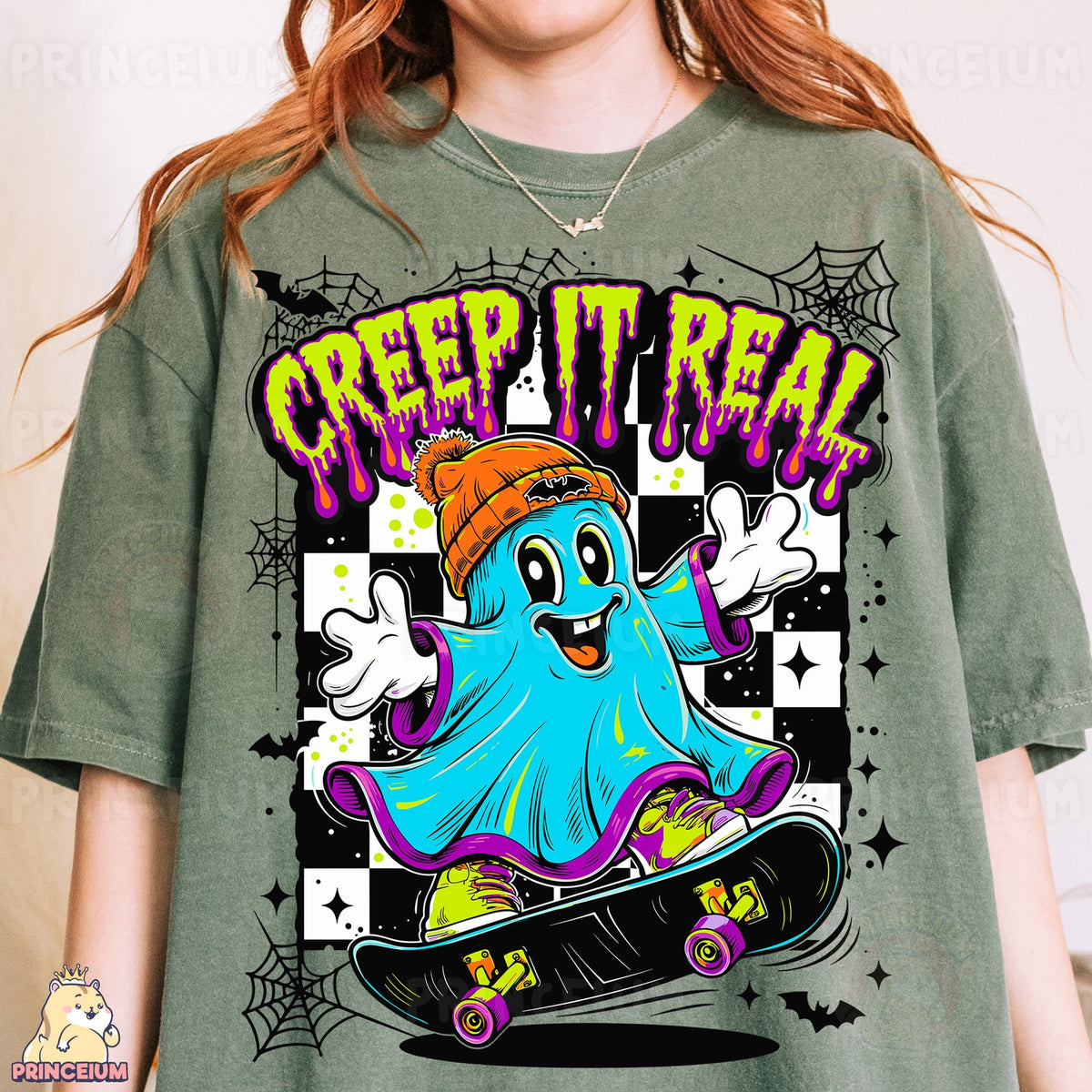 Creep It Real Skateboarding Ghost