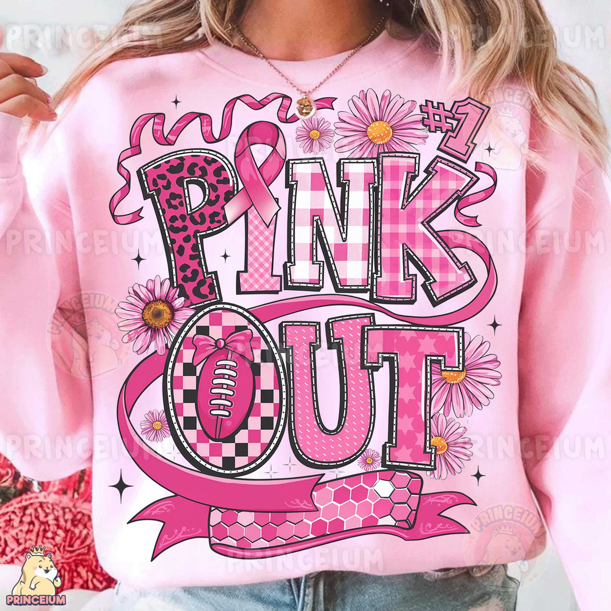Pink Out Game Day Ribbon