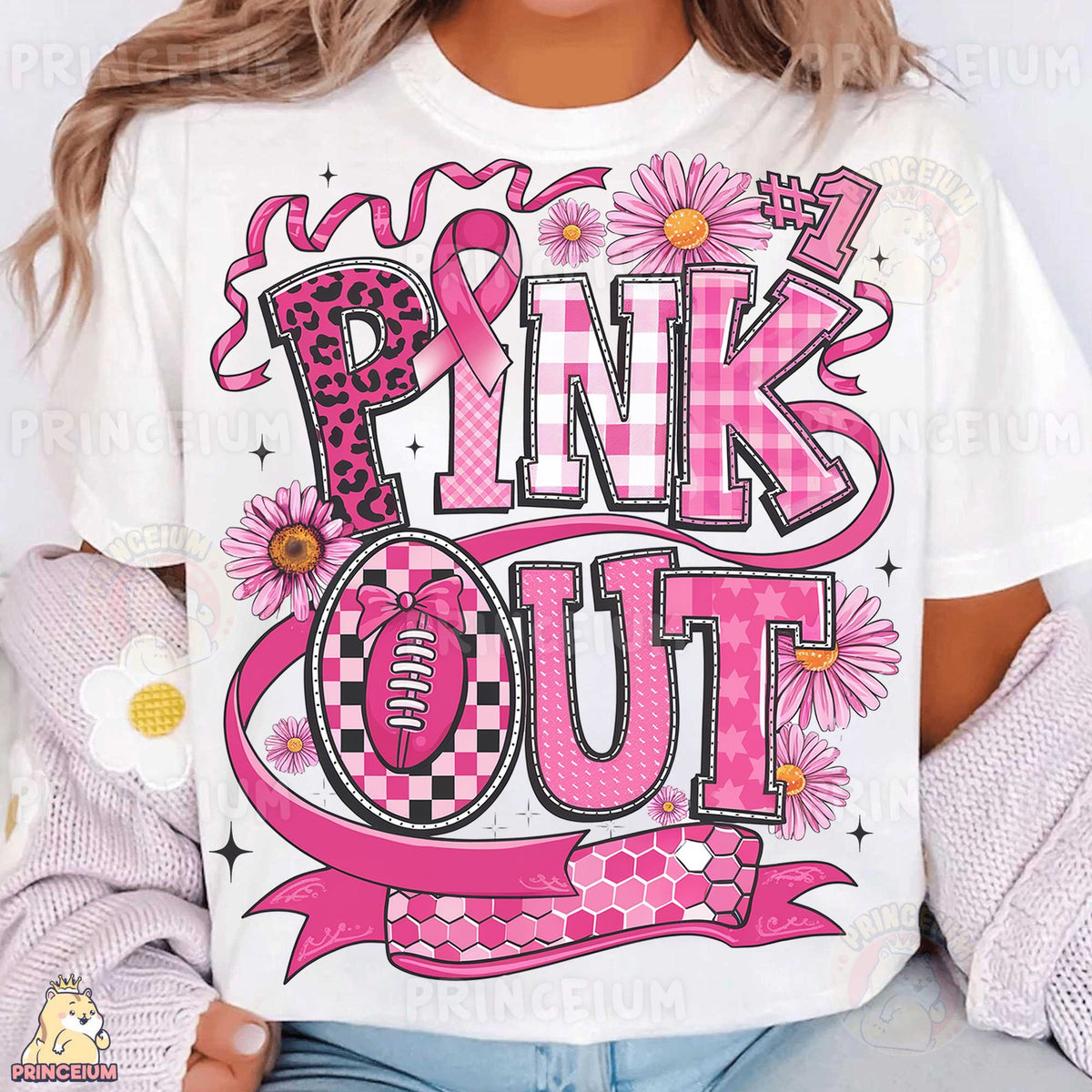 Pink Out Game Day Ribbon